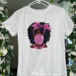Black girl bubble gum t-shirt